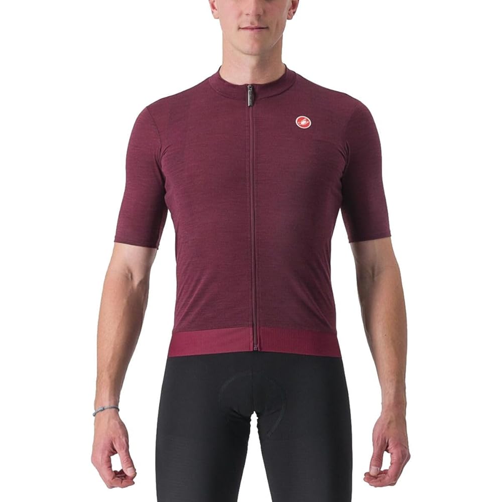 CASTELLI BAGARRE JERSEY ボルドー M Castelli Bagarre Mens Cycling Jersey (Pro Red/Bordeaux
